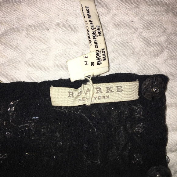 Roark chiffon black beaded cuff bracelet - Picture 4 of 5